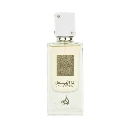 Ana Abiyedh White – Lattafa EDP bottle