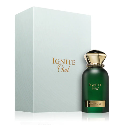Ignite Oud by Ahmed Al Maghribi Bottle and Box