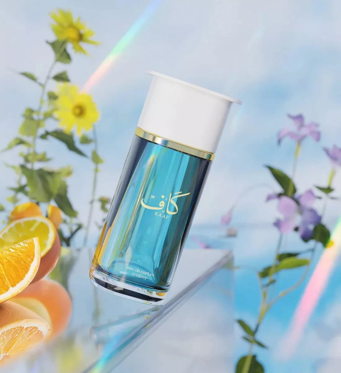 Kaaf 100ml EDP by Ahmed Al Maghribi Bottle Splash Art