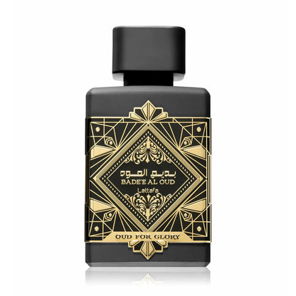 Badee Al Oud Oud for Glory – Lattafa EDP bottle