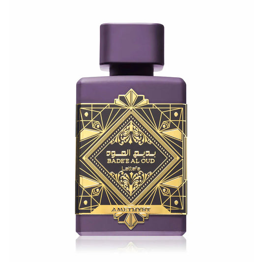 Badee Al Oud Amethyst – Lattafa EDP bottle