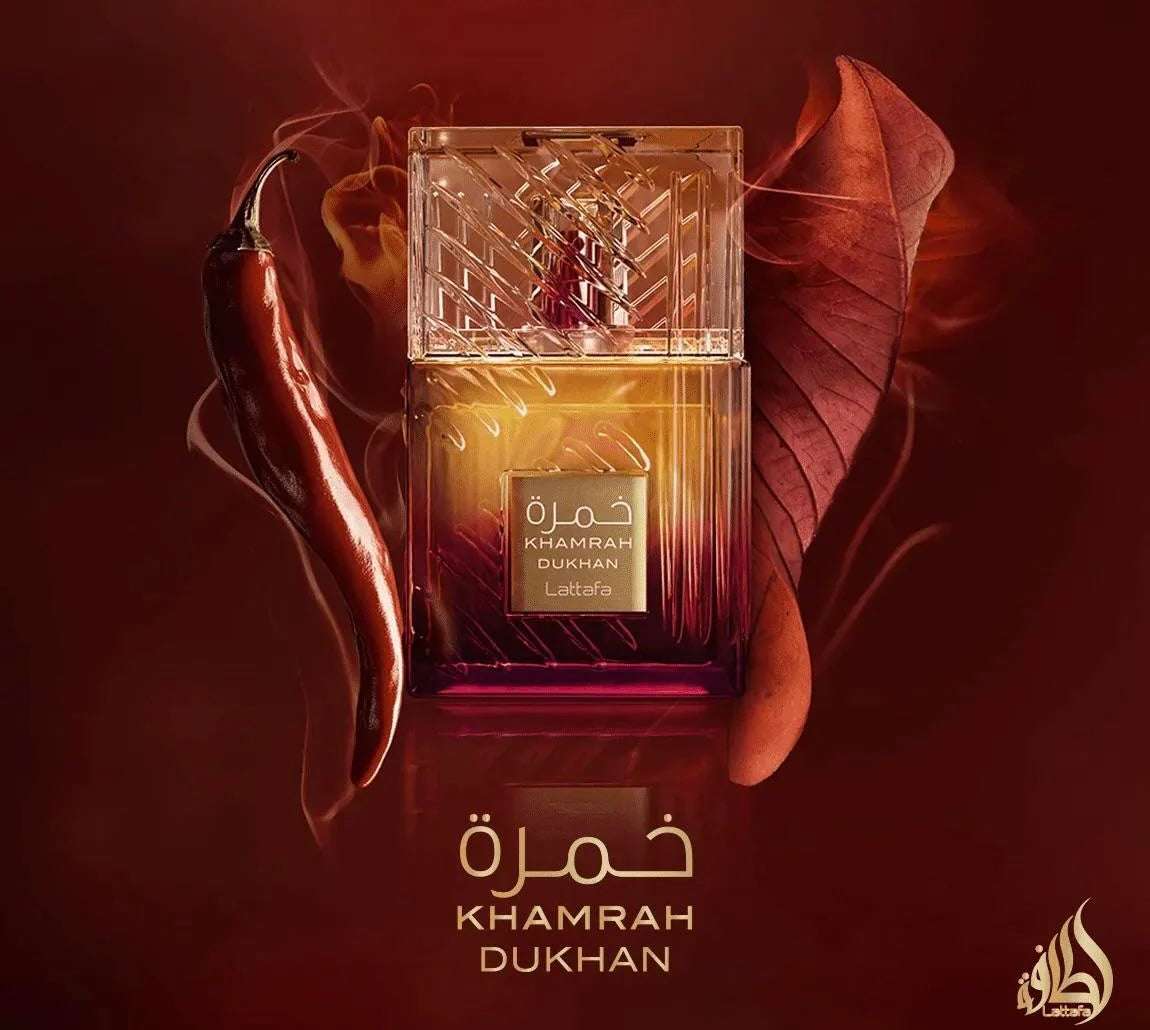 Khamrah Dukhan 100ml EDP | Lattafa | Smoky Tobacco Amber – Scentorium