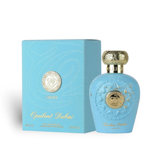 Opulent Dubai by Lattafa Box and Bottle