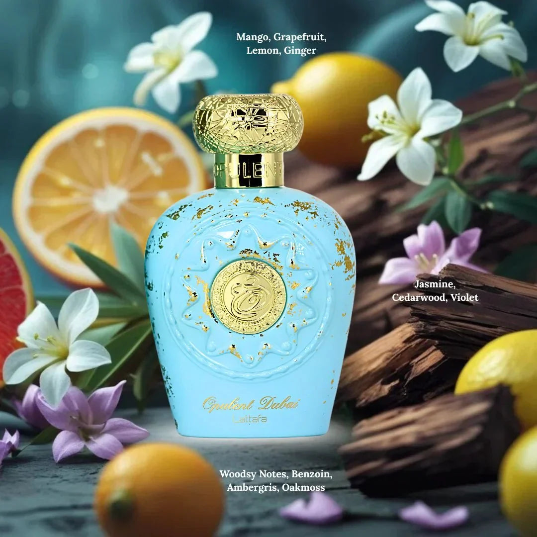 Opulent Dubai by Lattafa Bottle with Notes