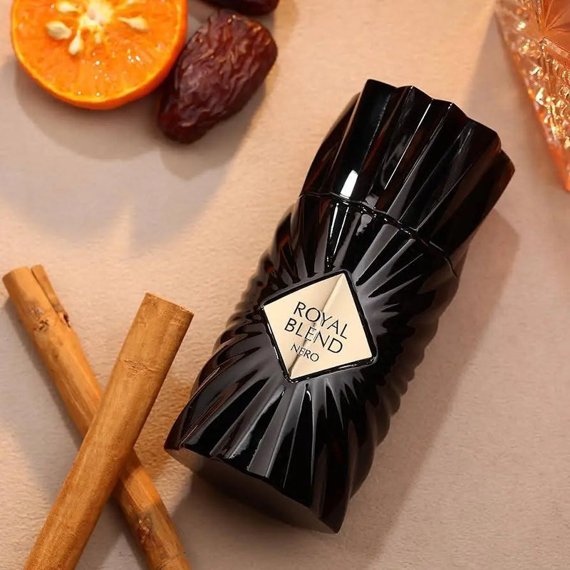 Royal Blend Nero by French Avenue, a rich date and saffron oriental fragrance