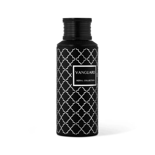 Vanguard EDP by Maison Asrar – black geometric bottle, front view