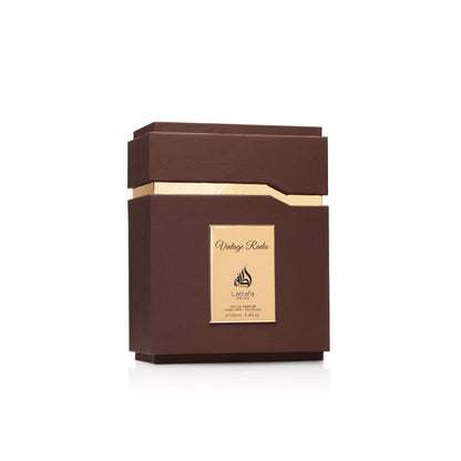 Vintage Radio – Lattafa Pride EDP box close-up