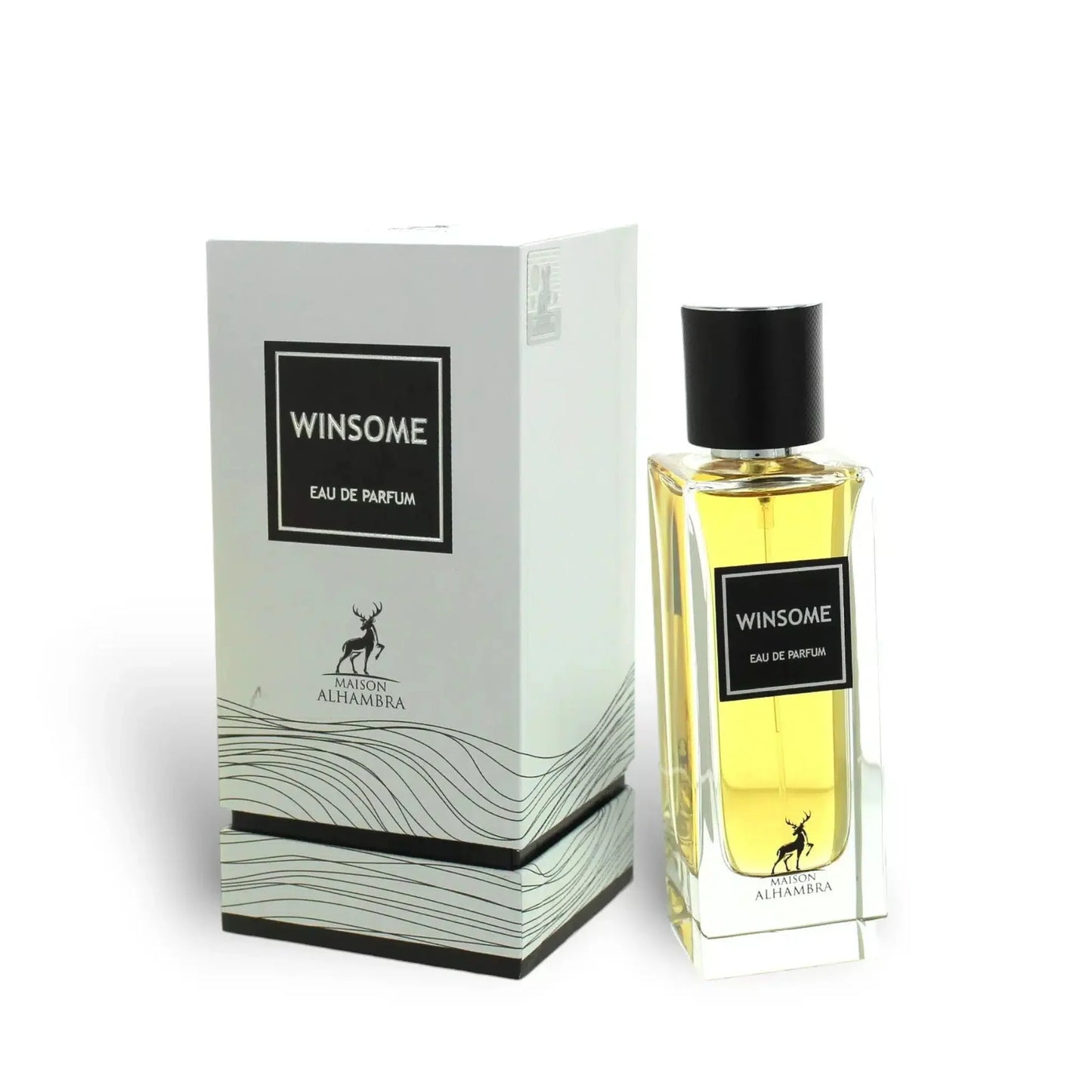 Winsome perfume bottle and its box