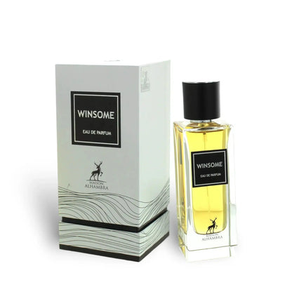 Winsome perfume bottle and its box